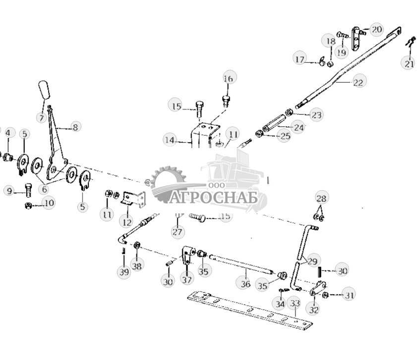 Speed Control Lever And Linkage 